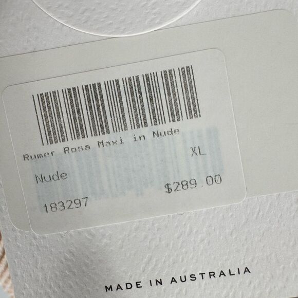 Revolve Rumer Rosa Maxi‎ Dress Nude XL - Picture 12 of 14